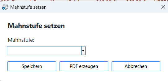 ZahlPro – Mahnstufe setzen
