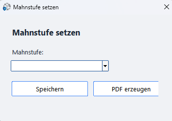 ZahlPro – Mahnstufe setzen