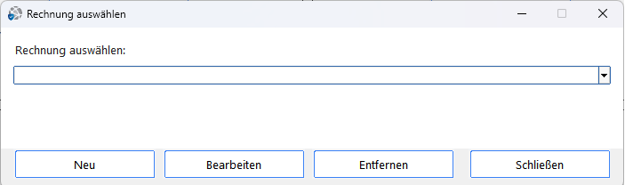 ZahlPro &ndash; Rechnung ausw&auml;hlen
